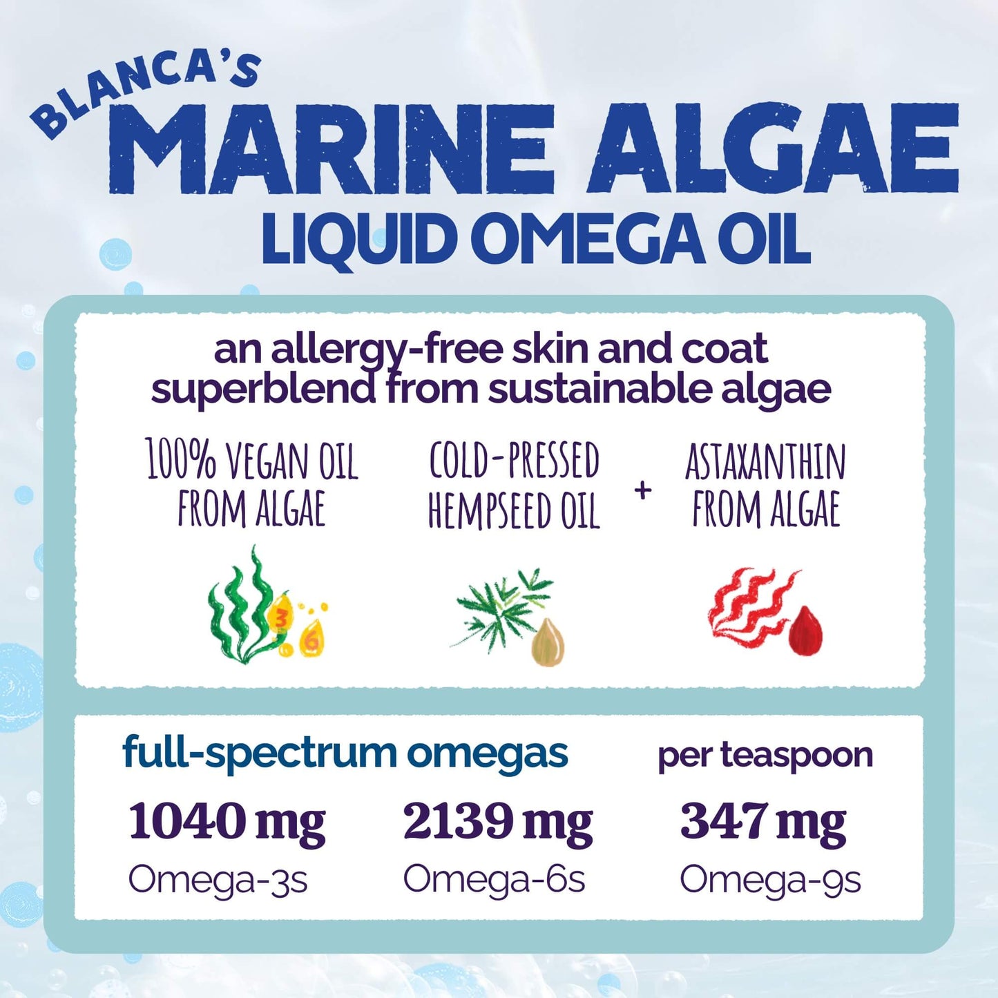 Blanca's Marine Algae Oil