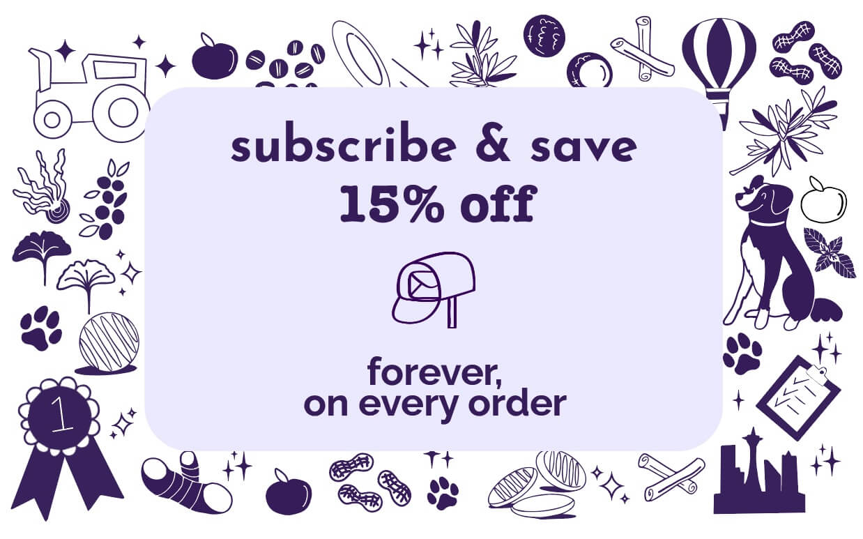 Austin and Kat offers 15% off all auto-ship subscriptions on all products, easy to change or cancel anytime